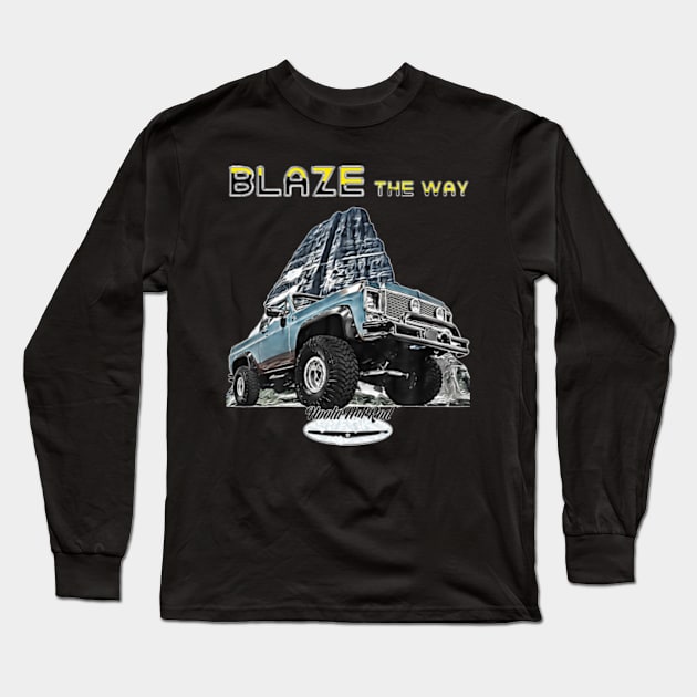 Blazer lifted Square body Truck Long Sleeve T-Shirt by Sort of Vintage